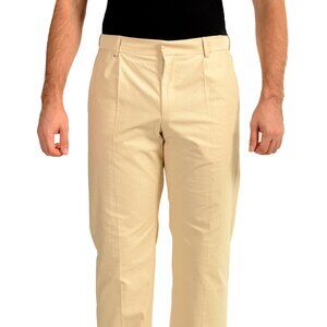 Hugo Boss Men's "C-Peter-PL-251" Beige Relaxed Fit Casual Pants US 32R IT 48